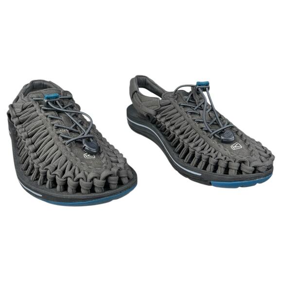 Keen Mens Uneek Grey Corded Trail Hiking Sandal Size US 8 - Picture 5 of 10